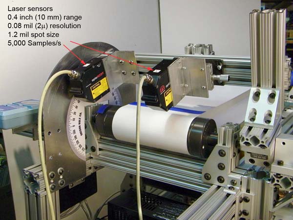 Machine test roller small